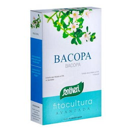 SANTIVERI Bacopa 40 Cápsulas - Ayuda a Mantener la Memoria y Funciones Cognitivas | Apto Veganos