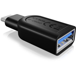 ICY BOX IB-CB003 Adaptador USB 3.0 Tipo-C Macho a Tipo-A Hembra Negro