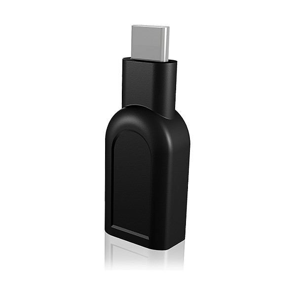 ICY BOX IB-CB003 Adaptador USB-C a USB-A Negro, USB 3.0 Macho a Hembra, 5 Gbit/s, Plug and Play para Windows y Mac