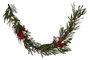 DKD Home Decor Guirnalda Navidad Tradicional Verde Rojo Led Pvc 13 x 180 x 25 cm (2 Unidades)