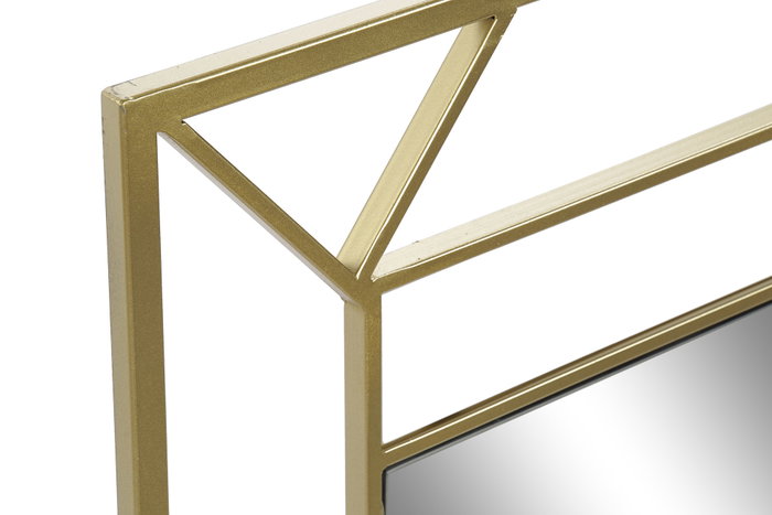 DKD Home Decor Espejo Metal MDF 60x1,5x80 Dorado