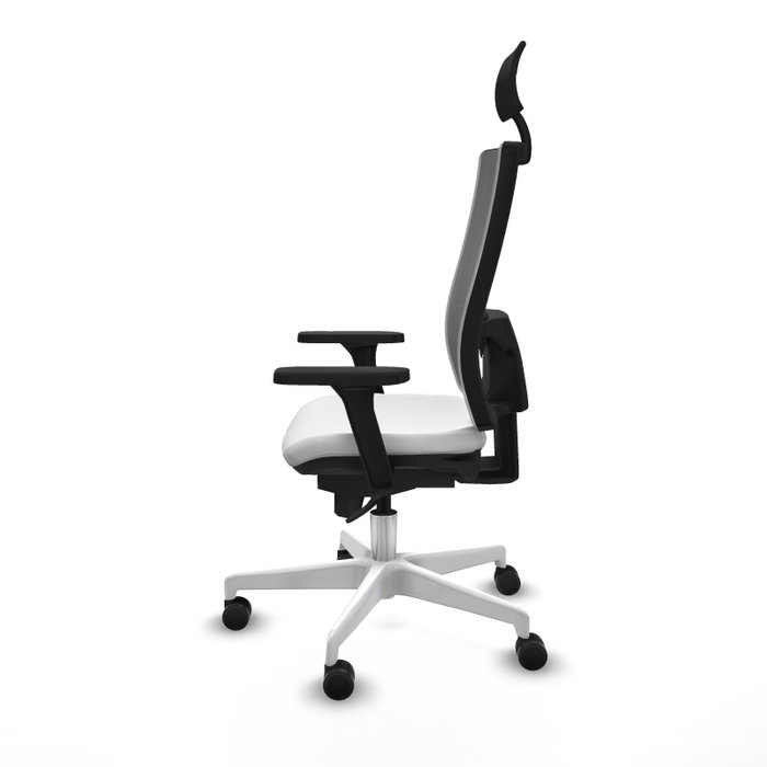 PIQUERAS Y CRESPO Silla de oficina Horna con Mecanismo Sincro Blanco y Gris PIQUERAS Y CRESPO Silla de oficina Horna con Mecanismo Sincro Blanco y Gris