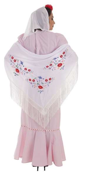 Creaciones Llopis Disfraz Adulto Chulapa Rosa Talla L