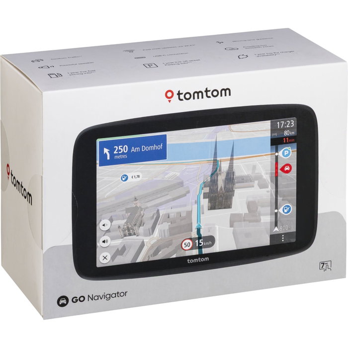 TomTom GO Navigator 7 con pantalla táctil de 7 pulgadas y mapas de Europa TomTom GO Navigator 7 con pantalla táctil de 7 pulgadas y mapas de Europa
