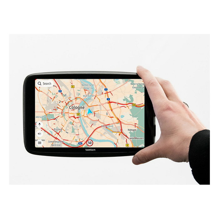 TomTom GO Navigator 7" - Navegador GPS portátil, pantalla táctil 7 pulgadas, mapas de Europa con tráfico en tiempo real, WiFi, Bluetooth, 32 GB