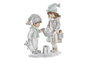 DKD Home Decor Figura Resina Niños Gris 15,5x8x19 cm
