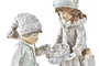 DKD Home Decor Figura Resina Niños Gris 15,5x8x19 cm