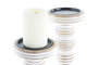 DKD Home Decor Set de 2 Portavelas de Mango y Hierro Decape