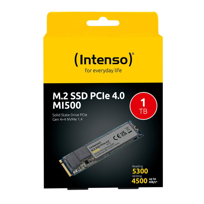 Intenso MI500 1 TB M.2 PCIe NVMe Gen 4x4 Intenso MI500 1 TB M.2 PCIe NVMe Gen 4x4