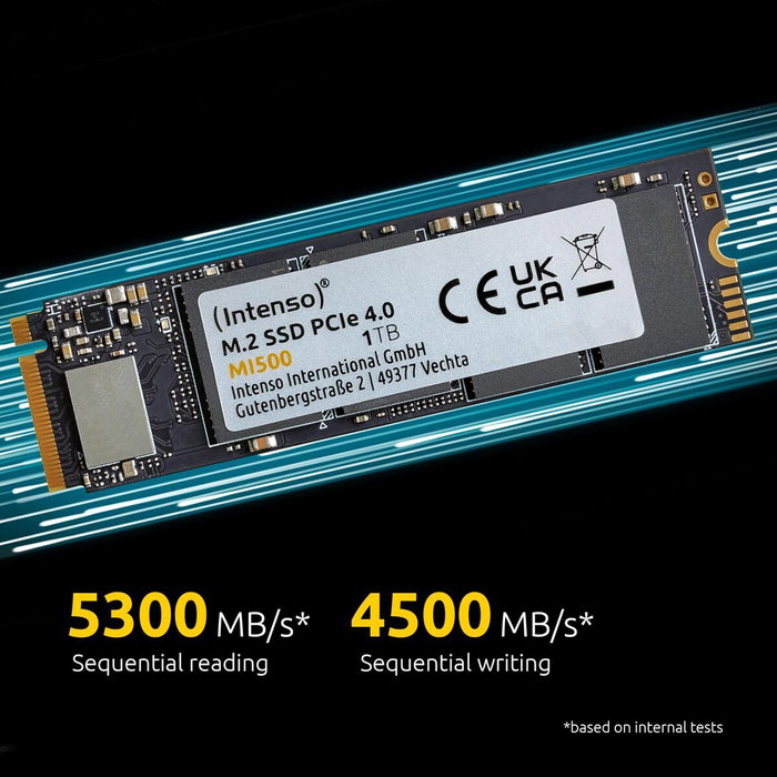 Intenso MI500 1 TB M.2 PCIe NVMe Gen 4x4 Intenso MI500 1 TB M.2 PCIe NVMe Gen 4x4