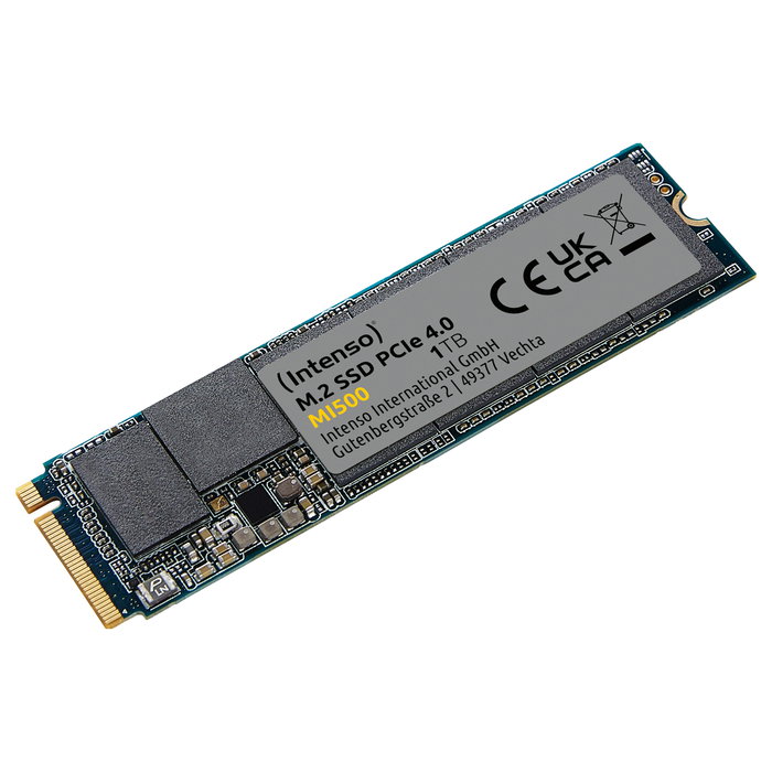 Intenso MI500 NVMe PCIe 4.0 x 4 1TB SSD M.2 5300MB/s Lectura 4500MB/s Escritura