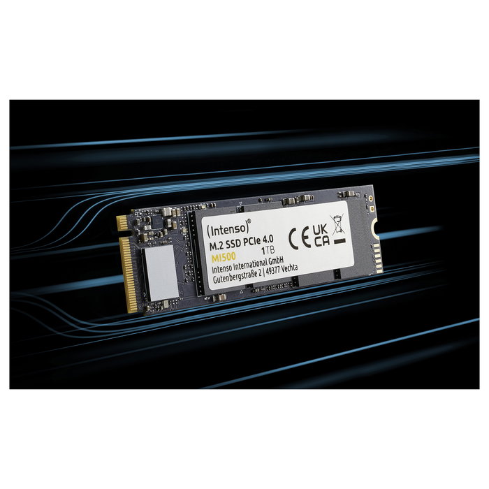 Intenso MI500 NVMe PCIe 4.0 x 4 1TB SSD M.2 5300MB/s Lectura 4500MB/s Escritura