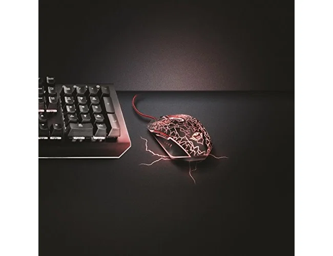 Trust Pack Ratón Óptico Gaming GXT783 Izza y Alfombrilla