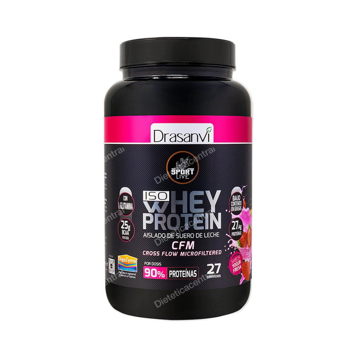 DRASANVI SPORT LIVE Whey Protein Aislado Yogur Fresa 800g