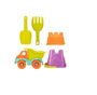 Color Baby Set de Playa Camión 21cm, Cubo Castillo y Palas 20cm
