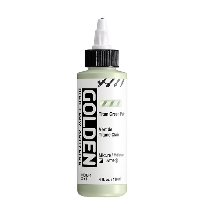Golden High Flow Colores Acrílicos Verde Titanico Claro 118 ml Golden High Flow Colores Acrílicos Verde Titanico Claro 118 ml