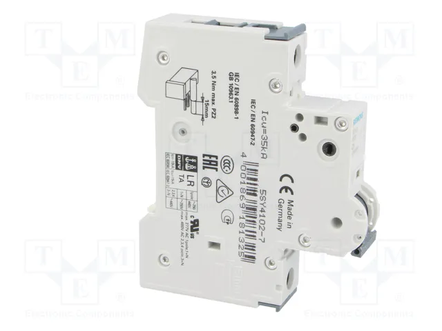 Siemens Automat C 2A 5SY41027 1 polo 10kA Siemens Automat C 2A 5SY41027 1 polo 10kA
