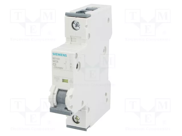 Siemens Automat C 2A 5SY41027 1 polo 10kA Siemens Automat C 2A 5SY41027 1 polo 10kA