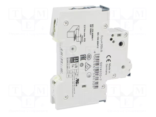 Siemens Automat C 2A 5SY41027 1 polo 10kA Siemens Automat C 2A 5SY41027 1 polo 10kA