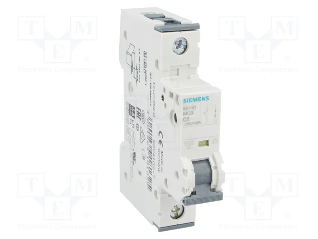 Siemens Automat C 2A 5SY41027 1 polo 10kA Siemens Automat C 2A 5SY41027 1 polo 10kA