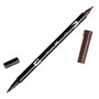 Tombow ABT-879 Rotulador de Doble Punta Pincel Dual Brush - Marrón