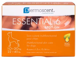 Nextmune Dermoscent Essential 6 Perro Spot On 10-20 kg 1,2 mL 4Pip para Piel y Equilibrio Cutáneo