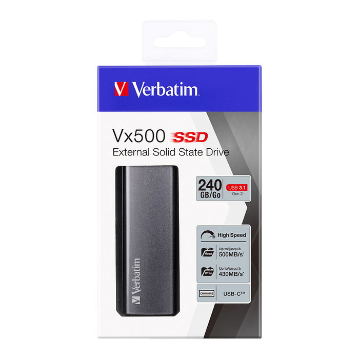 Verbatim Vx500 SSD Externo 240GB USB 3.1 Gen 2