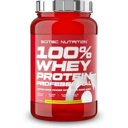 Scitec Nutrition 100% Whey Protein Professional - Proteína Aislada de Suero en Polvo Sabor Limón Tarta de Queso, 920 g
