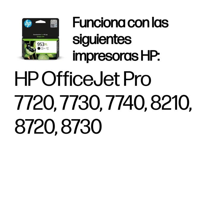 HP Cartucho de Tinta Negro 953XL