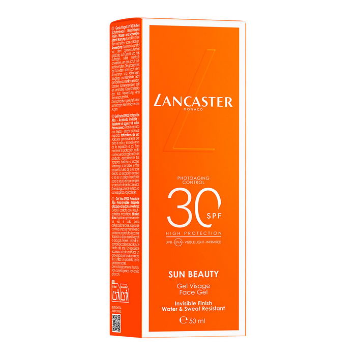 Lancaster Protector Solar Facial Invisible SUN SPORT SPF30 50 ml Gel Refrescante Resistente al Agua