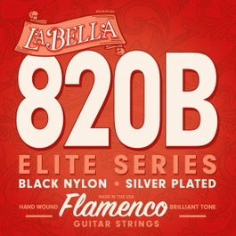 La Bella Juego de Cuerdas 820B Flamenco Black Nylon