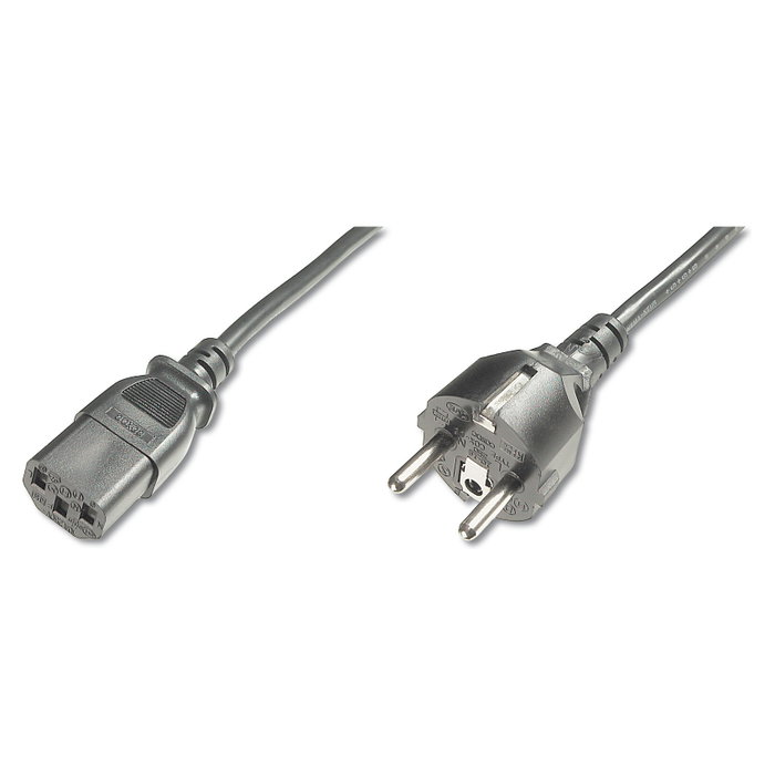 Digitus Cable de alimentación Schuko a C13, 1,8 m, Negro Digitus Cable de alimentación Schuko a C13, 1,8 m, Negro