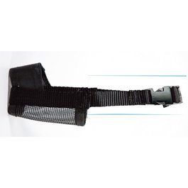 Nayeco Bozal Nylon Negro Talla M para Perro, 1 Unidad
