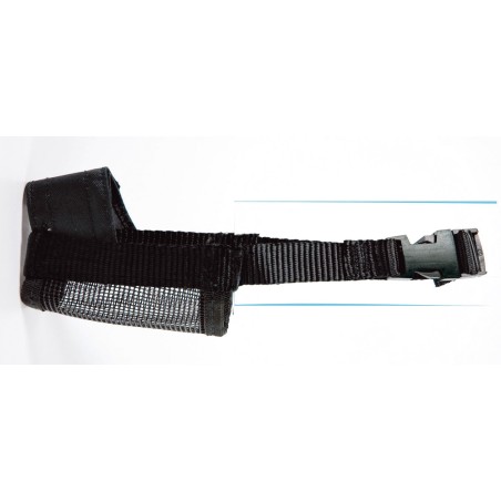 Nayeco Bozal Nylon Negro Talla M para Perro, 1 Unidad