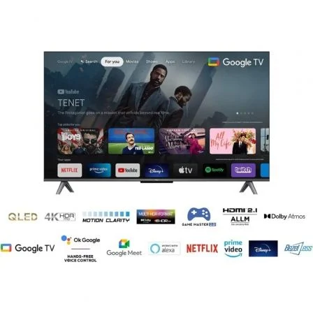 Televisor TCL QLED 43C649 43"/ Ultra HD 4K/ Smart TV/ WiFi
