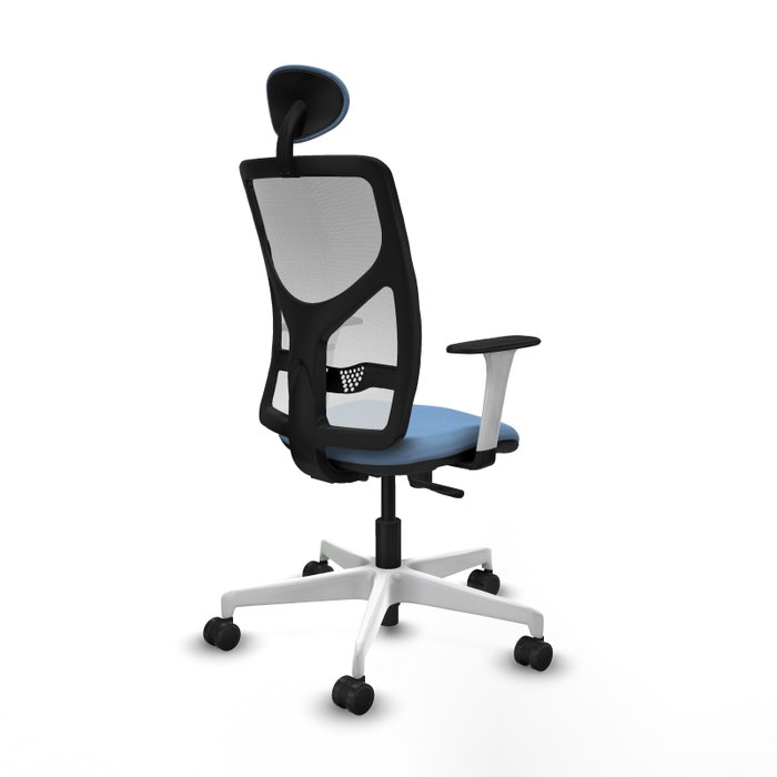 PIQUERAS Y CRESPO Silla de oficina Motilla con mecanismo Sincro, Azul cielo y Blanco PIQUERAS Y CRESPO Silla de oficina Motilla con mecanismo Sincro, Azul cielo y Blanco