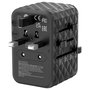 Verbatim Adaptador Universal de Viaje UTA-05 con 2 Puertos USB-C y 2 Puertos USB-A, Carga Rápida