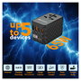 Verbatim Adaptador Universal de Viaje UTA-05 con 2 Puertos USB-C y 2 Puertos USB-A, Carga Rápida