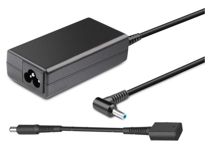 CoreParts Adaptador Smart para HP 45W 19.5V 2.31A Enchufe 4.5*3.0 con Cable de Corriente UE y Smart Dongle CoreParts Adaptador Smart para HP 45W 19.5V 2.31A Enchufe 4.5*3.0 con Cable de Corriente UE y Smart Dongle