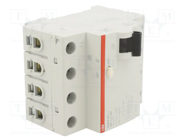ABB FH204AC-40/0.3 Interruptor Diferencial 4 Polos 40A 300mA ABB FH204AC-40/0.3 Interruptor Diferencial 4 Polos 40A 300mA