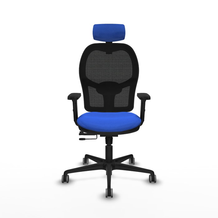 PIQUERAS Y CRESPO Silla de oficina Jorquera con mecanismo Sincro/Traslack Azul/Negro PIQUERAS Y CRESPO Silla de oficina Jorquera con mecanismo Sincro/Traslack Azul/Negro