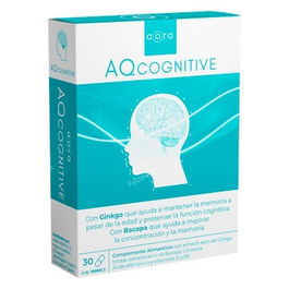 AORA Aqcognitive 30Cap. Suplemento con Vitamina B5 para Rendimiento Intelectual