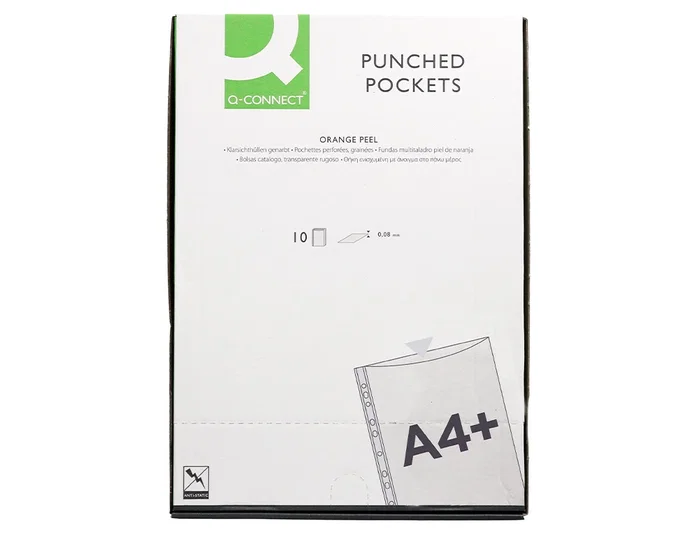 Q-connect Funda multitaladro folio 80mc piel de naranja