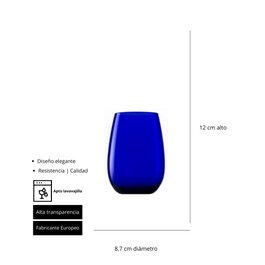 Summa Andia Vaso Azul 47 cl (Set de 6)