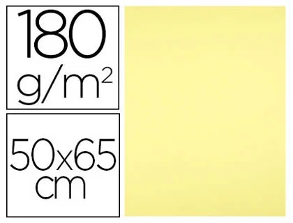 Liderpapel Cartulina 50x65 cm 180 gr Amarillo Medio Paquete 25 Hojas Liderpapel Cartulina 50x65 cm 180 gr Amarillo Medio Paquete 25 Hojas