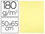 Liderpapel Cartulina 50x65 cm 180 gr Amarillo Medio Paquete 25 Hojas