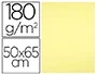 Liderpapel Cartulina 50x65 cm 180 gr Amarillo Medio Paquete 25 Hojas