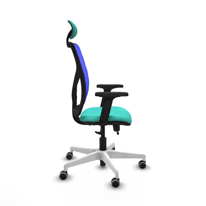 PIQUERAS Y CRESPO Silla de oficina Motilla con mecanismo Sincro/Traslack, Turquesa y Azul PIQUERAS Y CRESPO Silla de oficina Motilla con mecanismo Sincro/Traslack, Turquesa y Azul