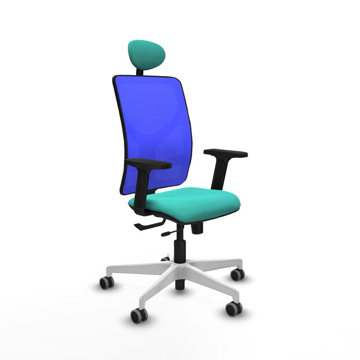 PIQUERAS Y CRESPO Silla de oficina Motilla con mecanismo Sincro/Traslack, Turquesa y Azul PIQUERAS Y CRESPO Silla de oficina Motilla con mecanismo Sincro/Traslack, Turquesa y Azul