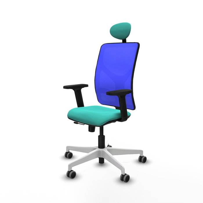 PIQUERAS Y CRESPO Silla de oficina Motilla con mecanismo Sincro/Traslack, Turquesa y Azul PIQUERAS Y CRESPO Silla de oficina Motilla con mecanismo Sincro/Traslack, Turquesa y Azul